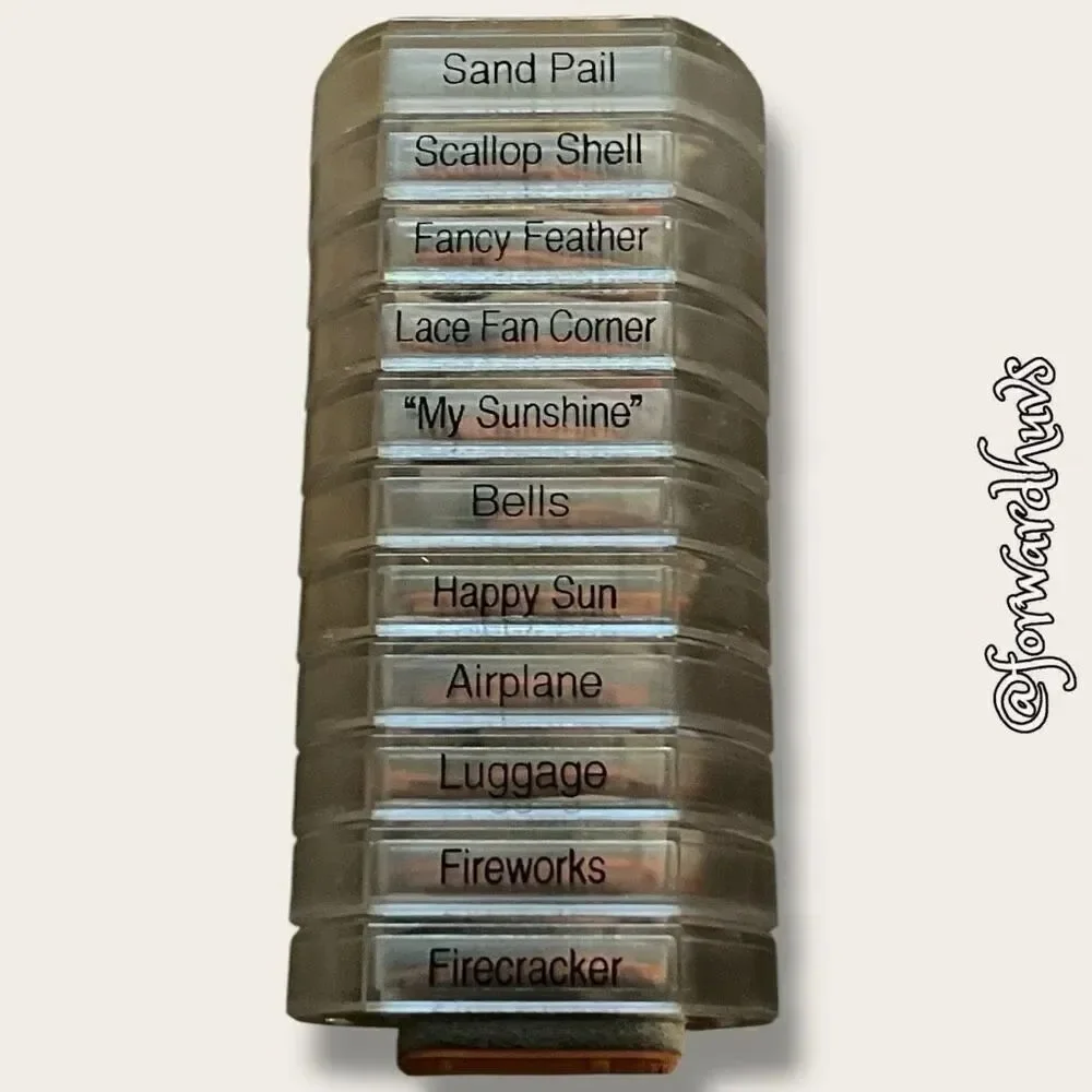 26 Fiskars Stacking Stackable Rubber Stamps Set - 2 Sizes